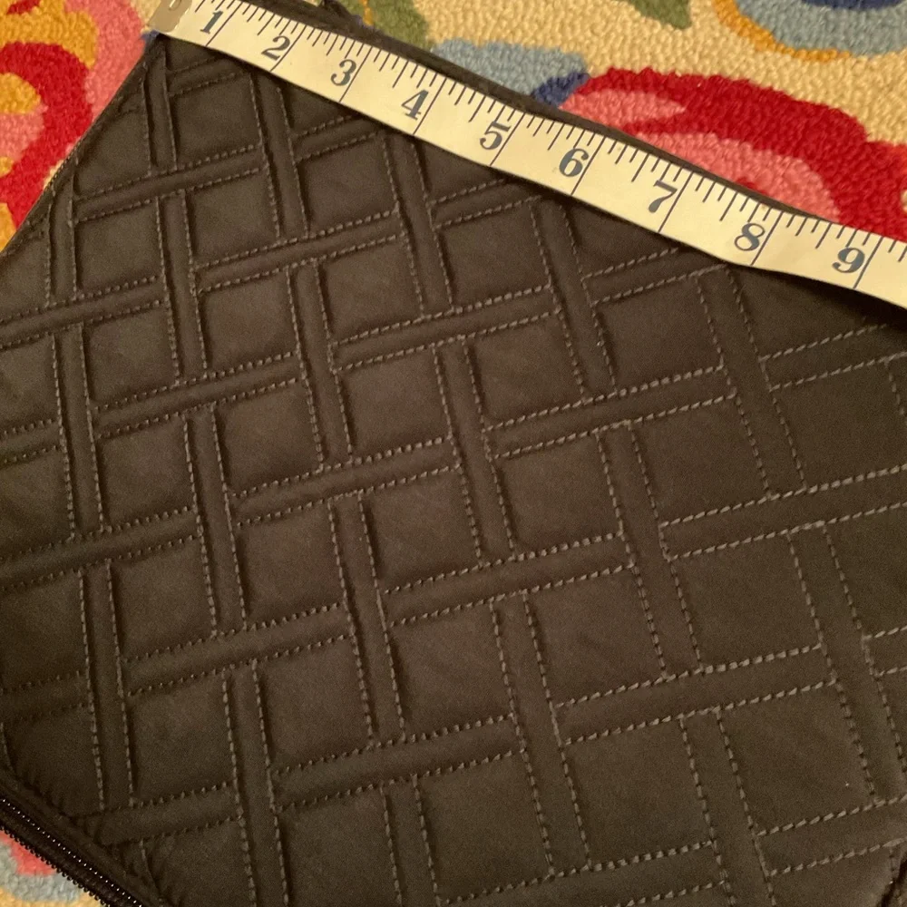 Vera Bradley Black Quilted Tablet / Document Organizer Portfolio NWT